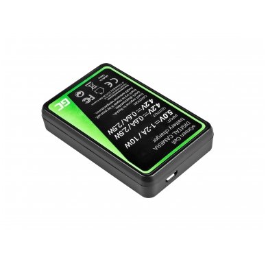 Baterijos (akumuliatoriaus) kroviklis GC AHBBP-301 skirtas GoPro HD Hero 3, GoPro HD Hero 3+ 2.5W 4.2V 0.6A 1