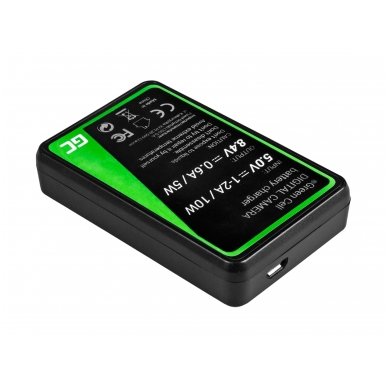 Baterijos (akumuliatoriaus) kroviklis GC BC-W126 skirtas Fujifilm NP-W126, FinePix HS30EXR, HS33EXR, HS50EXR, X-A1, X-A3, X-E1 5W 8.4V 0.6A 1