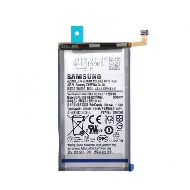 Baterijos (akumuliatoriaus) originalios keitimas Samsung Galaxy S10e 3100mAh