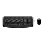Belaidė klaviatūra ir pelė HP Wireless 300 Keyboard Mouse US 3ML04AA#ABB USB (komplektas)