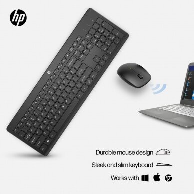 Belaidė klaviatūra ir pelė (komplektas) HP 230 wireless mouse and keyboard combo USB 18H24AA#ABB 3