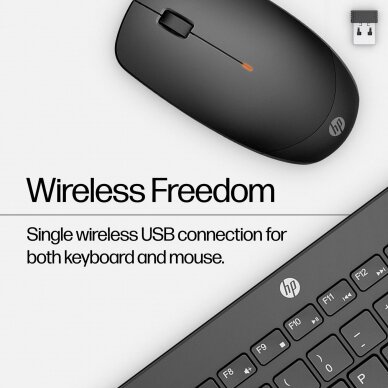 Belaidė klaviatūra ir pelė (komplektas) HP 230 wireless mouse and keyboard combo USB 18H24AA#ABB 4