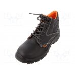 Boots; Size: 43; black; leather; with metal toecap BE7243EN/43 BETA