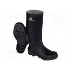 Boots; Size: 43; black; PVC; high,with metal toecap DEL-BRONZE2S5SRA43 DELTA PLUS