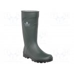 Boots; Size: 47; green; PVC; bad weather,slip,temperature DEL-JOUC2VE47 DELTA PLUS