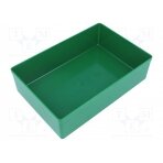 Box; polystyrene; green; 108x162x45mm; EuroPlus Insert 45 W-456303 ALLIT AG