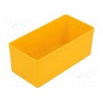 Box; polystyrene; yellow; 54x108x45mm; EuroPlus Insert 45 W-456301 ALLIT AG