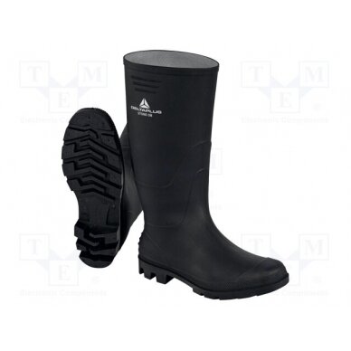 Boots; Size: 43; black; PVC; bad weather,slip; high; STONE OB SRA DEL-STONEOBSRA43 DELTA PLUS 1