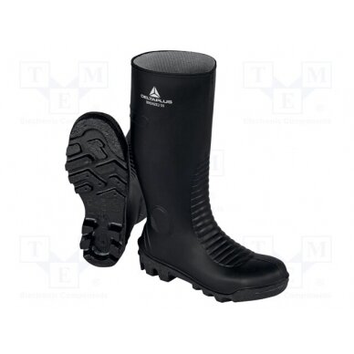 Boots; Size: 43; black; PVC; high,with metal toecap DEL-BRONZE2S5SRA43 DELTA PLUS 1