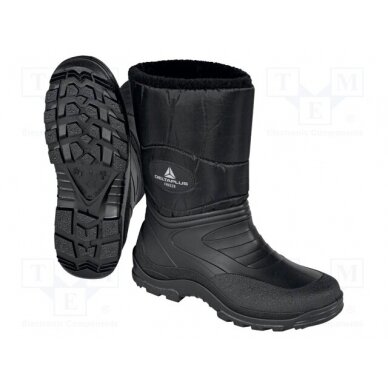 Boots; Size: 45; black; PVC; bad weather,temperature; furlined DEL-FREEZE45 DELTA PLUS 1
