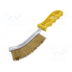 Brush; wire; brass; plastic; 265mm; Number of rows: 1 WF2716000 WOLFCRAFT
