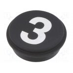 Button; round; Ø21mm; black; 09 09-0S12.C000231 EAO