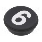 Button; round; Ø21mm; black; 09 09-0S12.C000236 EAO