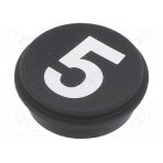 Button; round; Ø21mm; black; 09 09-0S12.C000238 EAO