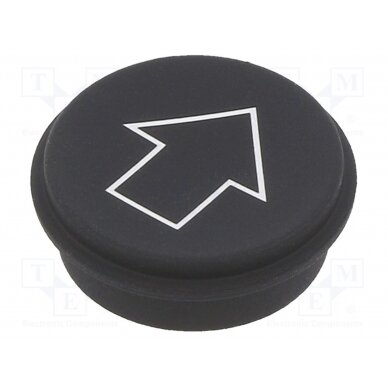 Button; round; Ø21mm; black; 09 09-0S12.0251 EAO