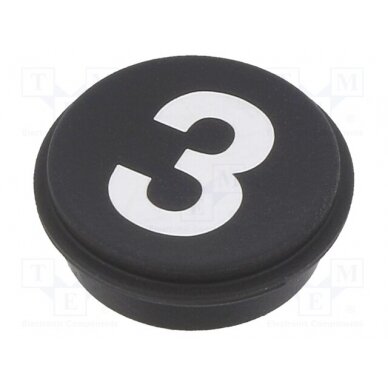 Button; round; Ø21mm; black; 09 09-0S12.C000231 EAO 1