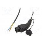 Cable: eMobility; 250V; 8kW; IP44; GB/T,wires; 7.5m; 32A; -30÷50°C 8851754004440A1 HARTING