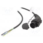 Cable: eMobility; 480V; 12.2kW; IP44; GB/T,wires; 5m; 16A; -30÷50°C 8843504444440A1 HARTING