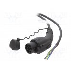 Cable: eMobility; 480V; 12.2kW; IP44; GB/T,wires; 7.5m; 16A 8843754444440A1 HARTING