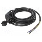 Cable: eMobility; 480V; 22kW; IP44; wires,Type 2; 7.5m; 32A 8813758888880A1 HARTING