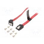 Cable: SATA; SATA plug,both sides; 0.5m; red; Core: Cu,tinned KDDRD VENTION
