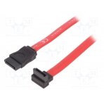 Cable: SATA; SATA plug,SATA plug angled; 500mm; red AK-400104-005-R ASSMANN