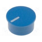 Cap; thermoplastic; push-in; Pointer: white; blue K85-BLU-L CLIFF