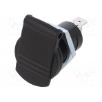 Car lighter socket; car lighter mini socket x1; 16A; black PROCAR-67617100 PRO CAR