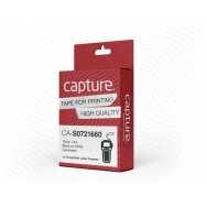 Capture 12mm x 4m Black on White Plastic Tape CA-S0721660 S0721660 Etikeciu gamybos juostos
