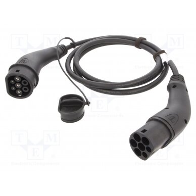 Cable: eMobility; 250V; 7.4kW; IP44; Type 2,both sides; 2.5m; 32A 08914090116A0 HARTING
