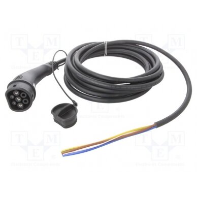 Cable: eMobility; 250V; 7.4kW; IP44; wires,Type 2; 7.5m; 32A 8811758008880A1 HARTING 1