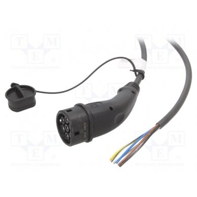 Cable: eMobility; 480V; 7.4kW; IP44; wires,Type 2; 7.5m; 20A 8803754444440A1 HARTING 1