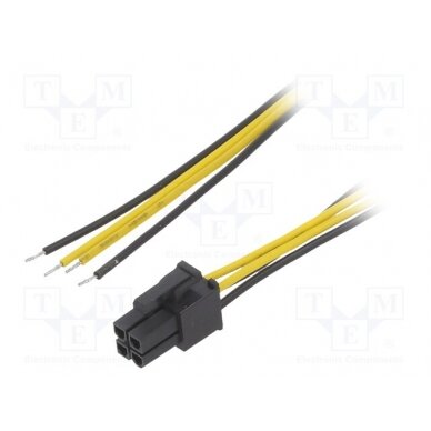 Cable: mains; ATX P4 female,wires; 0.45m AK-SC-21 AKYGA 1