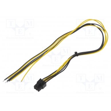 Cable: mains; PCIe 6pin female,wires; 0.45m AK-SC-19 AKYGA
