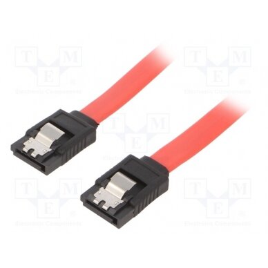 Cable: SATA; SATA plug,both sides; 1m; SATA III; red; Cablexpert CC-SATAM-DATA-XL GEMBIRD 1