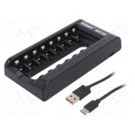 Charger: for rechargeable batteries; Li-Ion,Ni-MH; 0.5A XTAR-BC8 XTAR