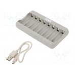 Charger: for rechargeable batteries; Ni-MH; Size: AA,AAA,R03,R6 GP-U813 GP