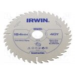 Circular saw; Ø: 184mm; Øhole: 30mm; Teeth: 40; wood IRW-1897198 IRWIN