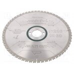 Circular saw; Ø: 216mm; Øhole: 30mm; W: 2.4mm; Teeth: 60; HW/CT MTB.628083000 METABO