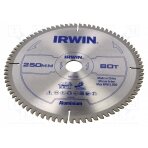 Circular saw; Ø: 250mm; Øhole: 30mm; Teeth: 80; aluminium IRW-1907778 IRWIN