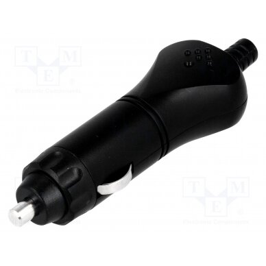 Cigarette lighter plug; Inom: 8A; Sup.volt: 7÷12VDC; 12V/8A; black A13-26A SCI