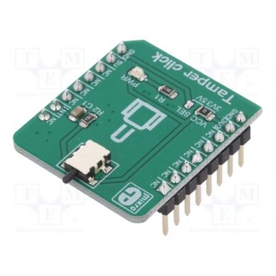 Click board; button; SDS001; prototype board; mikroBUS connector MIKROE-2551 MIKROE 1