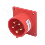 Connector: AC supply 3-phase; socket; male; 16A; 400VAC; IEC 60309 615-6F7 PCE