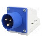 Connector: AC supply; socket; male; 16A; 230VAC; IEC 60309; IP44 513-6 PCE