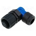 Connector: circular; plug; for cable; PIN: 7; female; soldering C16-1-3105-081N AMPHENOL