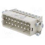 Connector: HDC; male; EPIC H-A; PIN: 16; 16+PE; size H-A 16; 16A 10530000 LAPP