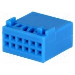 Connector housing; plug; Quadlock; PIN: 12; VW 2011->; blue; 342900 800002 4CARMEDIA