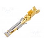 Contact; female; brass; gold-plated; 0.75÷1.5mm2; 18AWG÷16AWG 163084-2 TE Connectivity
