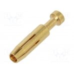 Contact; female; copper alloy; gold-plated; 0.37mm2; 22AWG; bulk 16A-GF-0.37 DEGSON ELECTRONICS