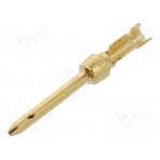 Contact; male; 20; brass; gold-plated; 0.08÷0.2mm2; 28AWG÷24AWG 1-66507-0 TE Connectivity